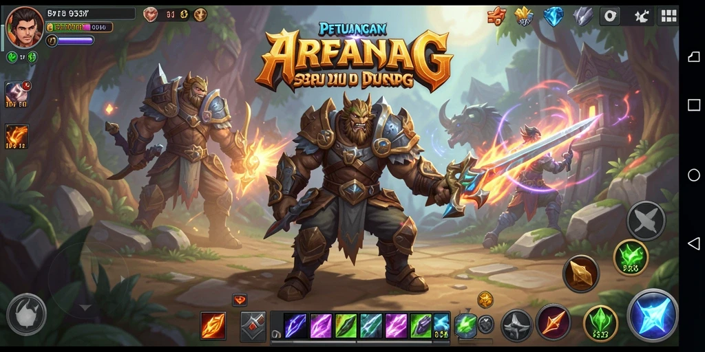 Screenshot menampilkan karakter beraksi dalam pertempuran seru ARPG.