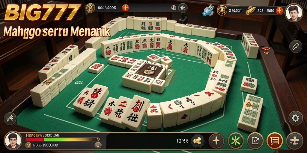 Tampilan gameplay seru dari BIG777 yang menampilkan strategi Mahjong.