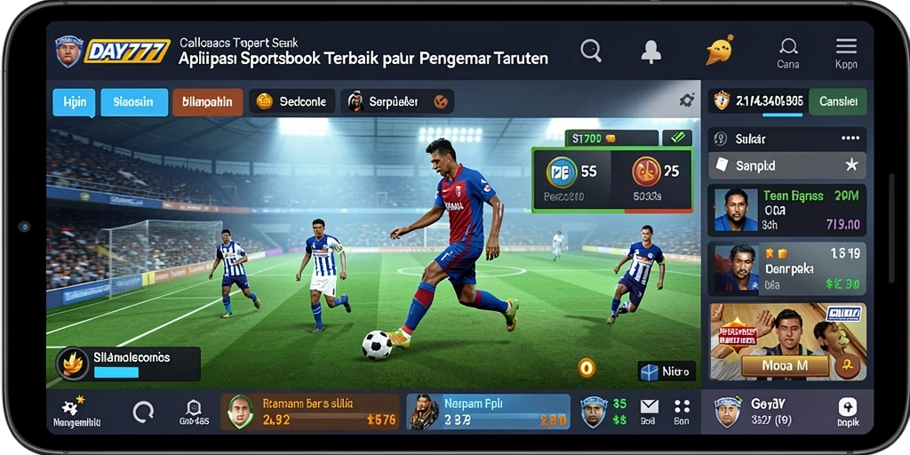 Tampilan gameplay menarik di aplikasi Sportsbook DAY777.