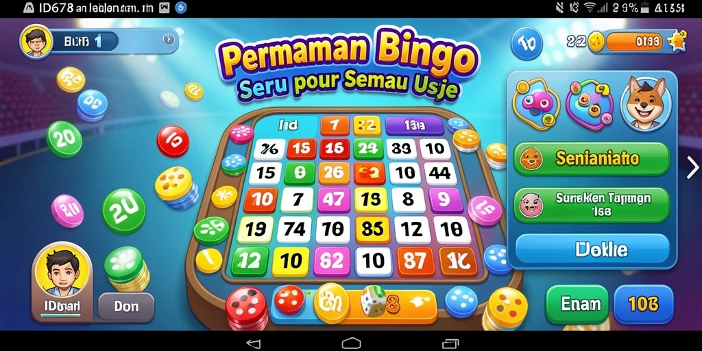 Tampilan gameplay seru dalam permainan Bingo ID678.