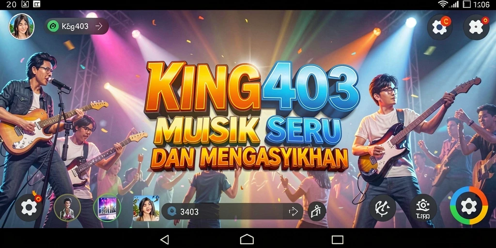 Tampilan gameplay menarik dan penuh warna dari KING403.