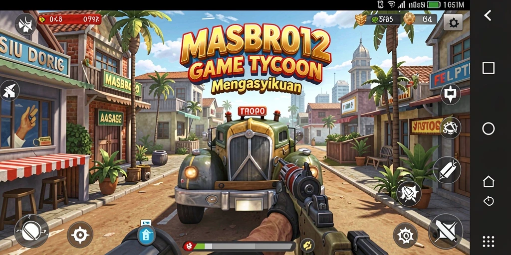 Tampilan gameplay menarik dalam game Tycoon MASBRO12.
