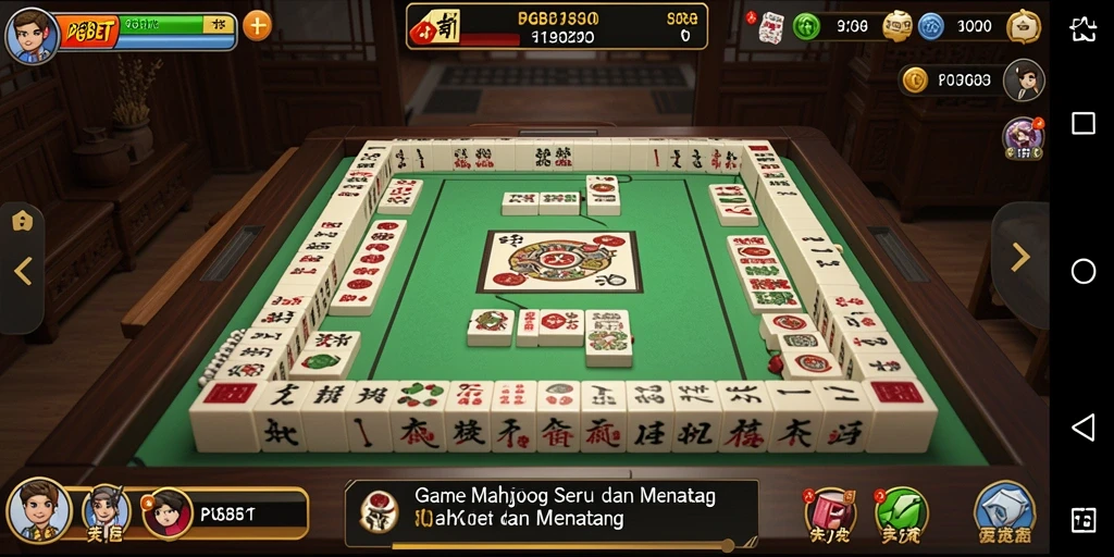 Tampilan menarik dari gameplay Mahjong PGBET yang seru.