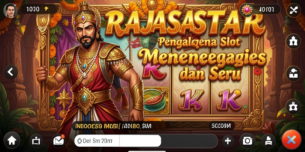 Tampilan menarik dari gameplay RAJASTAR yang seru dan menantang.