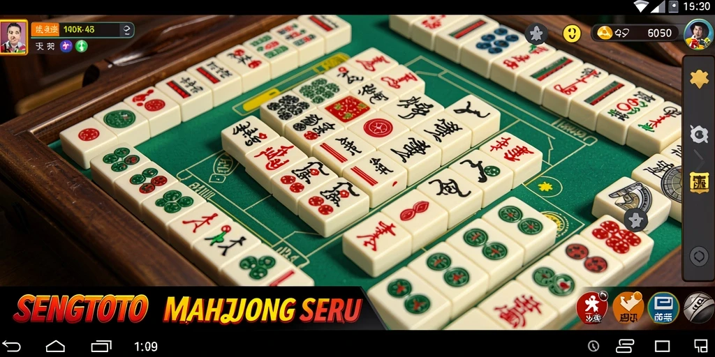 Screenshot gameplay <strong>SENGTOTO</strong> menampilkan suasana permainan Mahjong yang menarik.