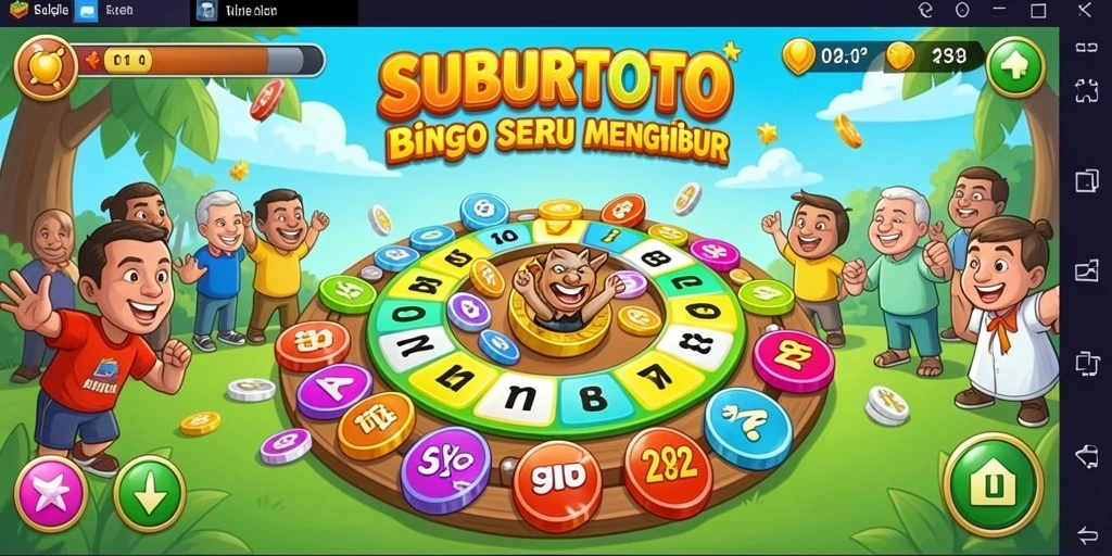 Screenshot gameplay SUBURTOTO yang menampilkan serunya permainan Bingo.