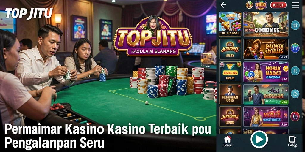 Tampilan gameplay yang seru dan interaktif di TOPJITU.